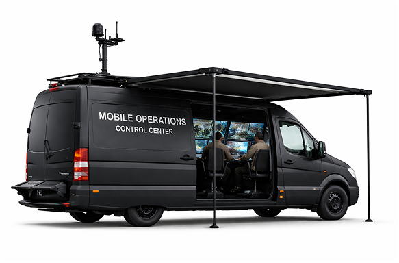 Mobile command center vehicle view